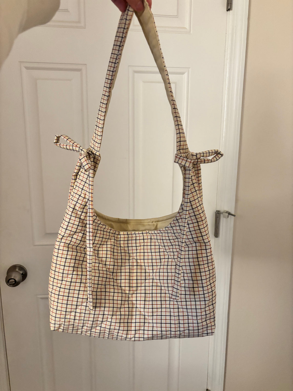 fall plaid mini bag