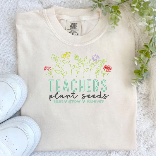 Teachers plant seeds